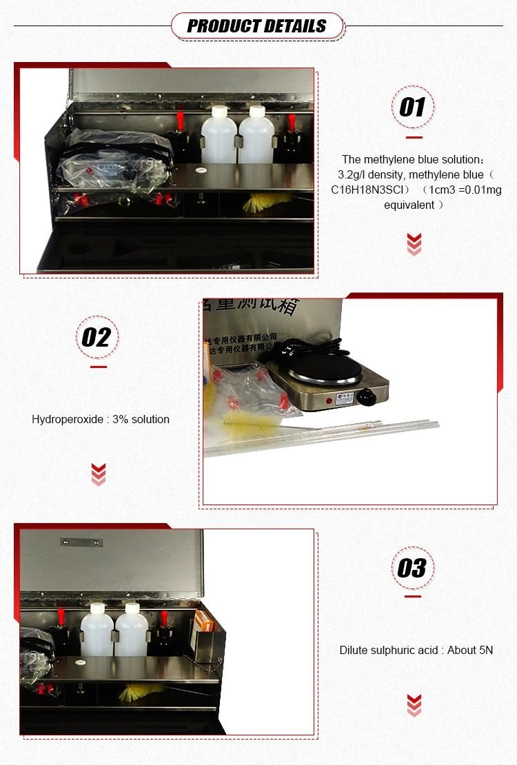 Model BH4260 moving soil content test box for Methylene blue testing