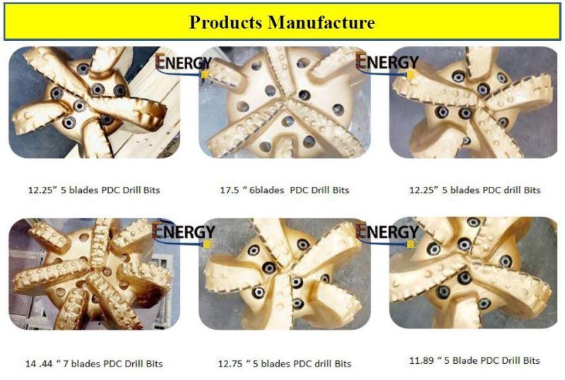 Rock Drilling Tools 8 1/2 Inch Diamond Fixed Cutter PDC Drill Bits of Rock Pilot Bit