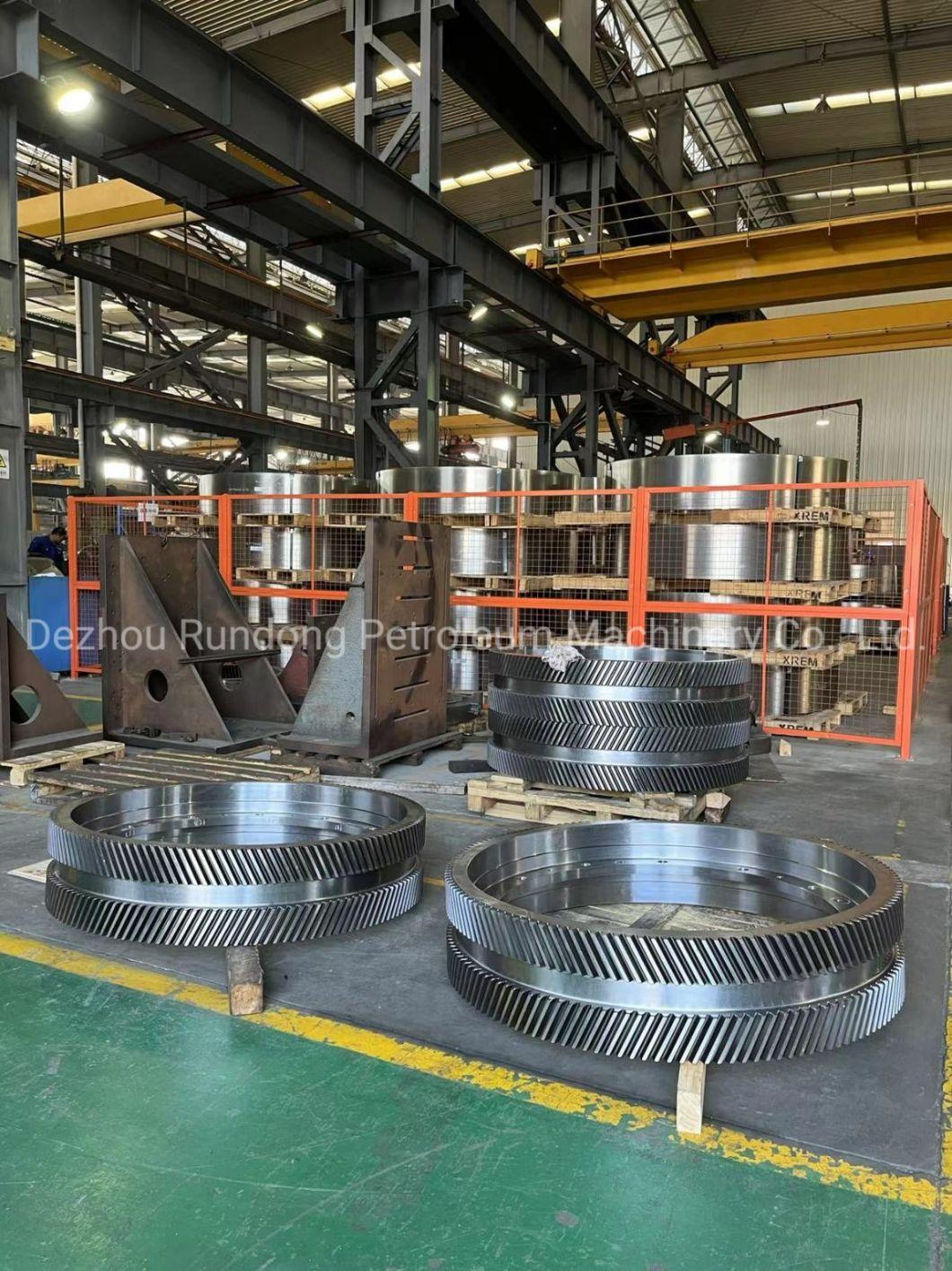 Big Gear Ring and Forged Alloy Steel Pinion Shaft Assembly of Mud Pump in Oil Drilling or Mining Field