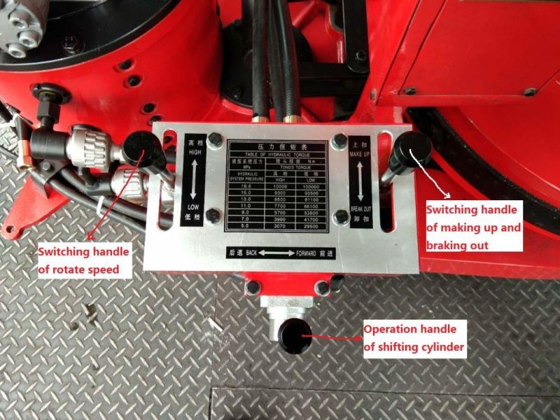 Good Quality Zq203/100 Drill Pipe Hydraulic Power Tongs for Oil Field