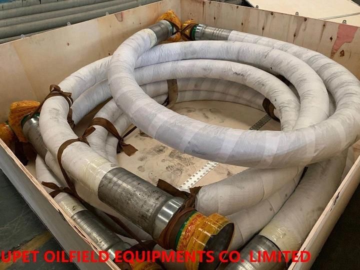 Drilling Rubber Hose, 35MPa, Dia. - 3", Length- 5m, Connection-3", Both End Female Hammer Connection