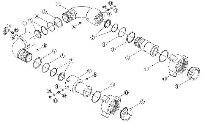 Swivel Joints High Quality API 16c Pup Joint for Swivel Loops