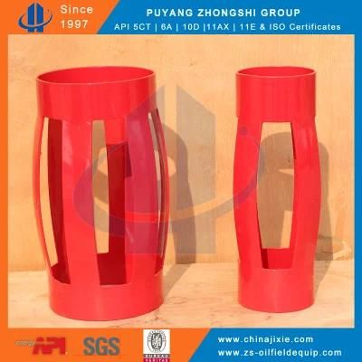 API 10d Slip on One Piece Standard Bow Spring Centralizer Integral Centralizer