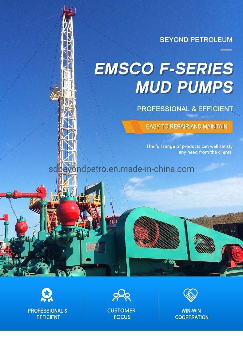 API Standard F and 3nb Series Water Well Triplex Drill Mud Pump for Oil Well Drilling