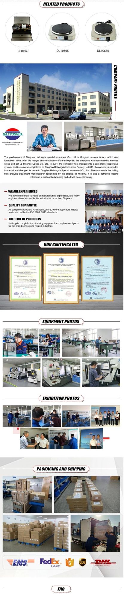 Model BH4260 moving soil content test box for Methylene blue testing