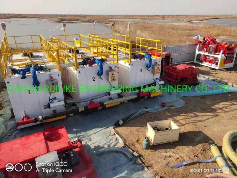 Mud Mixing System with Agitator in Mud Tank 6m3