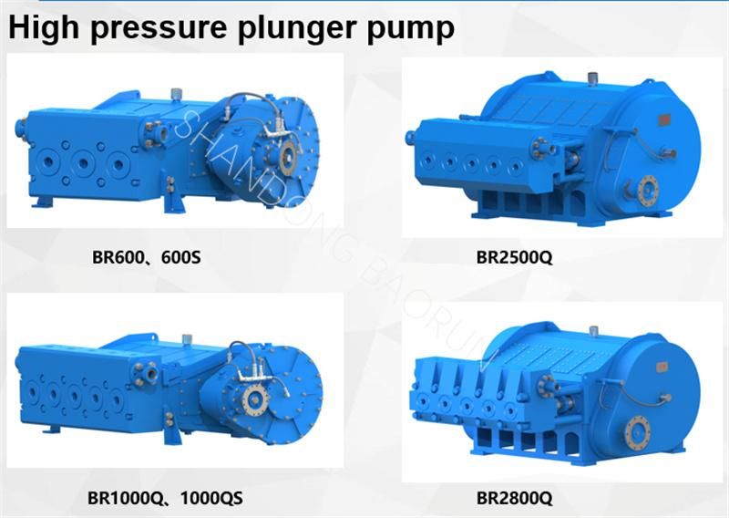 High Pressure Triplex and Quintuplex Plunger Pumps for Cementing and Fracturing Equipment