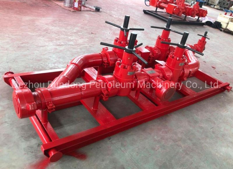 Manifold Line with Gate Valves, Hammer Unions, Steel Pipes Customize as Per Customers′ Demand Standard System Products