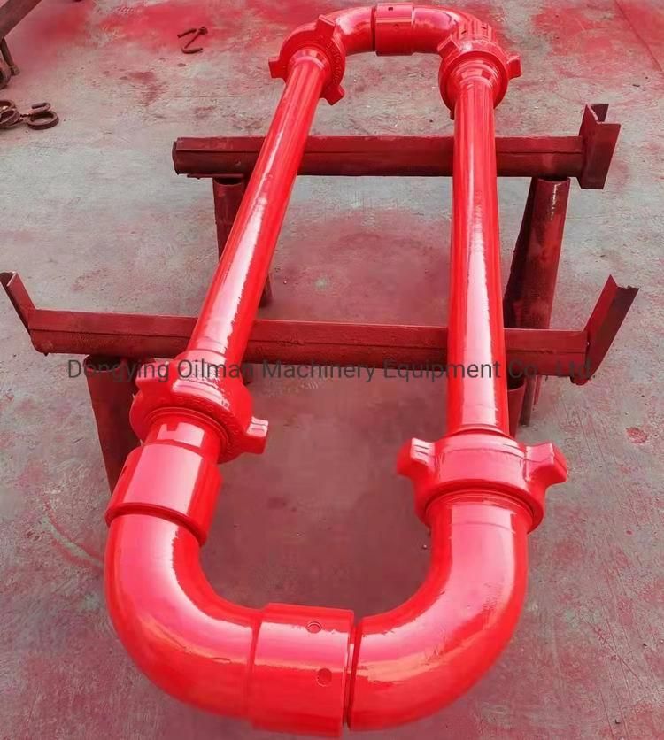 High Pressure Chiksan Long Sweep Circulating Swivel Joint / Hose Loops