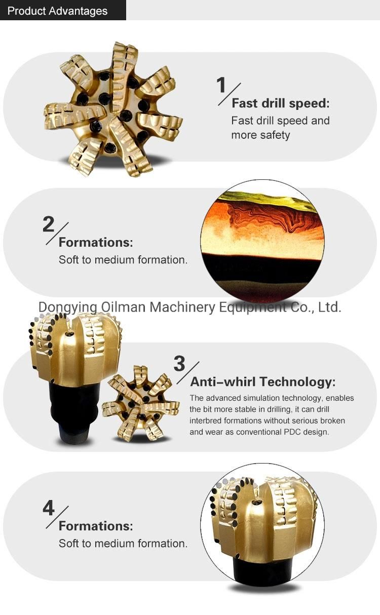 Matrix Body PDC Drill Bit Diamond PDC Bit Diamond Core Bit