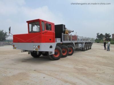 Vin Certificate! 10*8 Driven Chassis Carrier Vehicle for Workover Rig Truck Mounted Drilling Rig Xj350/Xj450/Xj550/Xj650/Xj750/Xj850