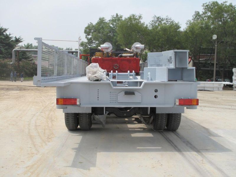 Self Made 12*10 Driven Chassis Carrier Vehicle for Xj650 Workover Rig Truck Mounted Drilling Rig