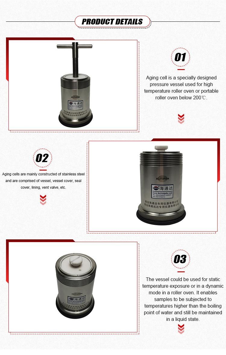 Model LHG-2mA 200 Celsius Aging Cell for Drilling Fluids Aging Tests