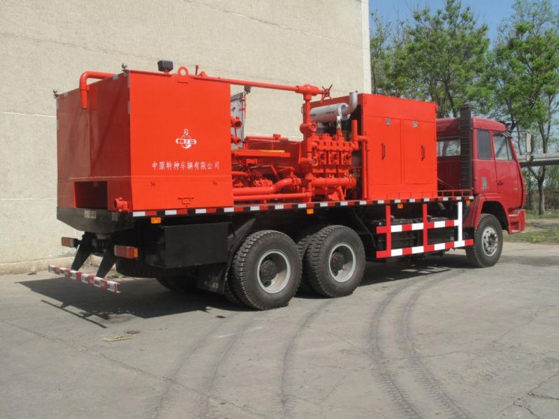 Cementing Unit Single Engine and Pump Skid Truck Mounted 70MPa 40MPa Pressure Mud Mixing Unit Zyt