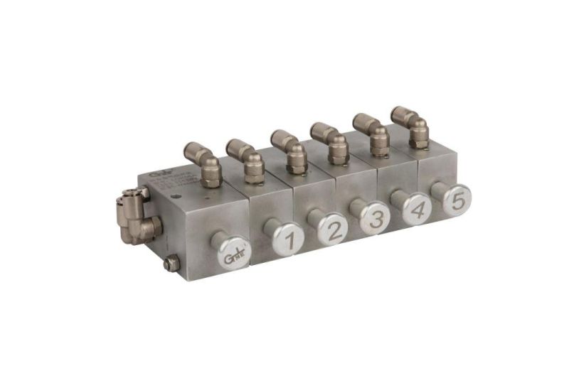 Aluminium Pneumatic Control Block 1-8 Compartment