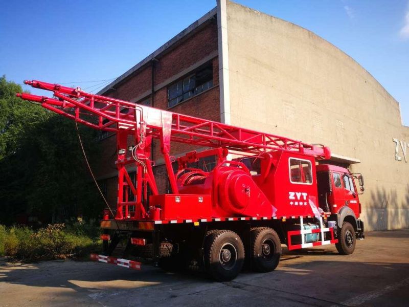 Hydraulic Mast Swabbing Unit Rear Mast Zyt Petroleum Equipment for Low Production Well Extract Oil Production Truck