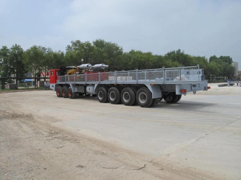 Self Made 14*8 Driven Chassis Carrier Vehicle for Xj750/Xj850 Workover Rig Truck Mounted Drilling Rig