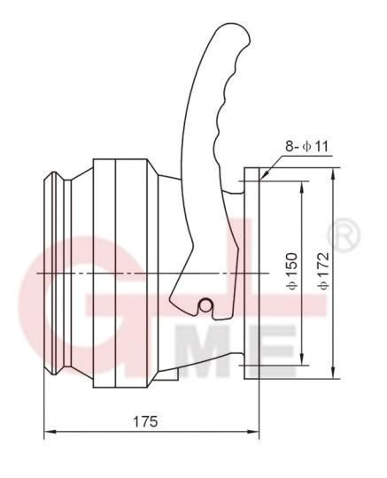 4" API Adaptor Openable with Liquid Indicator Valve