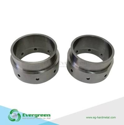 Tungsten Carbide Valve Part Flow Sleeve with Unregular Holes