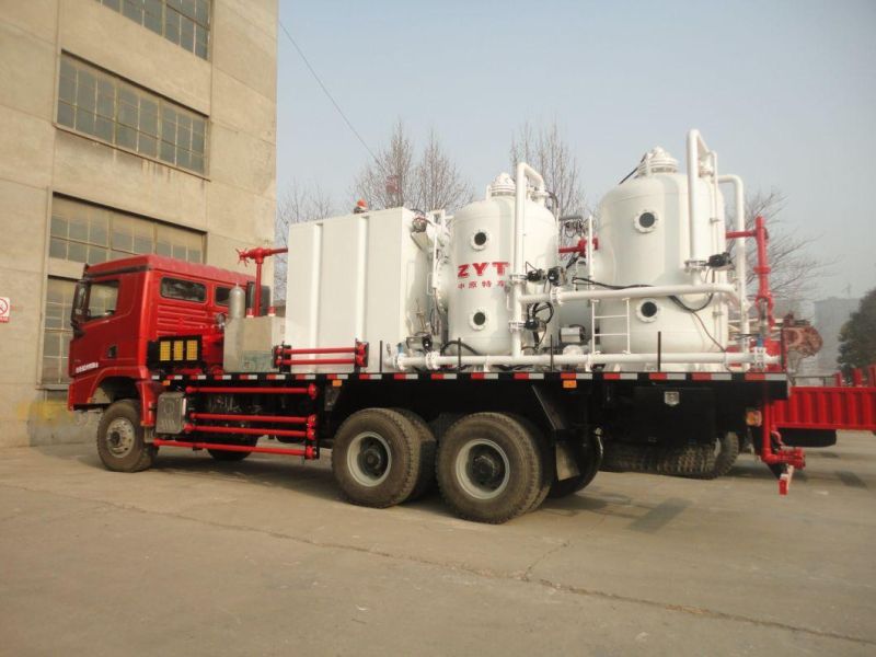 5000psi 35MPa Self Circulating Flushing Well Truck Mobile Pump Unit Truck Flushing Well Truck High Pressure Pump Unit for Oil Well