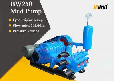 Single Acting Reciprocation Piston Mud Pump for Water Well Drilling 25bar Triplex