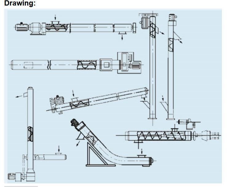 Factory Custom Molded Flexible Screw Conveyor Price