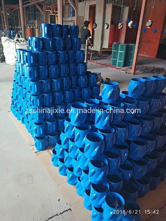 API Slip on Spiral Vane Positive Rigid Casing Centralizer