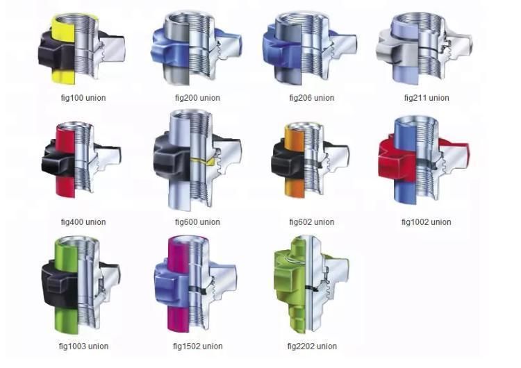 API 6A High Pressure Fmc Weco Fig100 to Fig2202 Hammer Union, Rotary Union for Oilfield