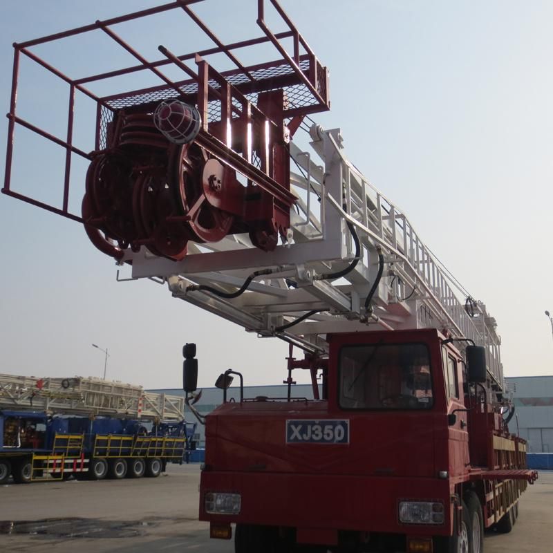 Oil and Gas Well Truck Mounted Drilling Rig Onshore Small Load Oil Workover Rig