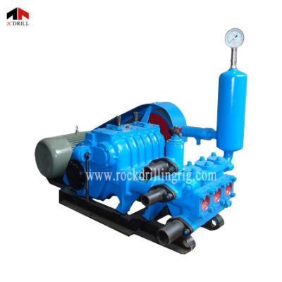 Drilling Rig Use Mud Pump to Transfer Water Cement Mortar