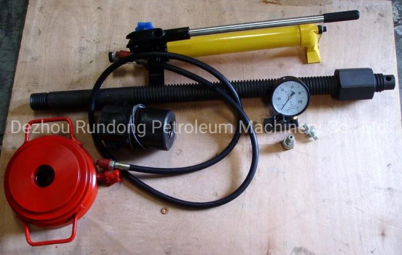 Full Open Valve Seat Puller Assembly/ Puller Head/ Thread Rod/ Hand Pump/ Oil Tank/ Pressure Gauge