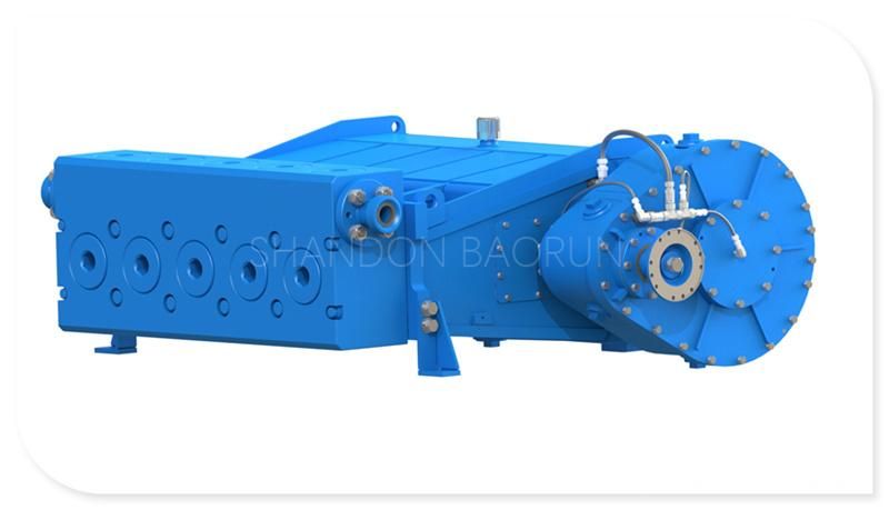 Plunger Pump for Cement Slurries, Sand-Laden Fluids, Crude Oil, Acids, Mud and Other Oil Well Servicing Fluids