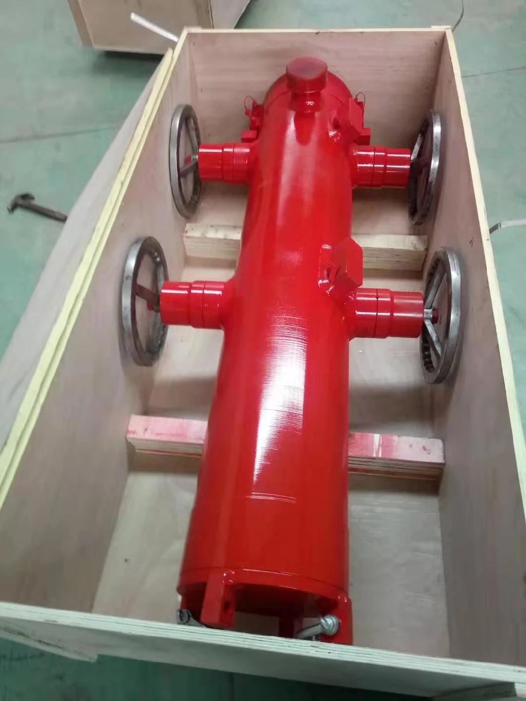 Quick-Latch Cementing Head with Single or Double Plugs for Cementing Well