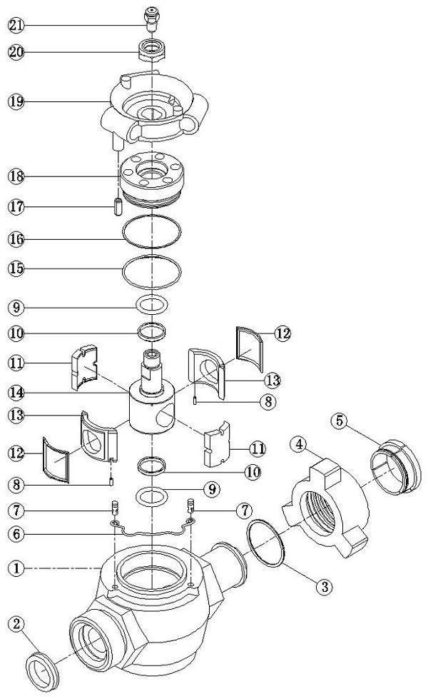 2"X1" Spm Plug Valve Repair Kit for Std Service