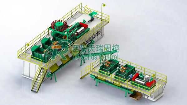 Water Based Management Drilling Mud System with 2 Screw Pumps