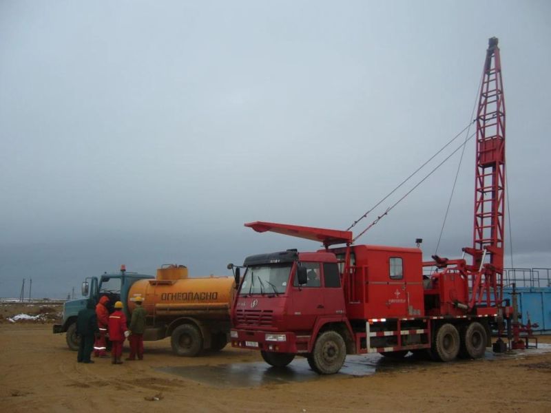 Rear Mounted Swabbing Unit Suction Unit Extract Oil Production Truck Oil Recovery Zyt Petroleum