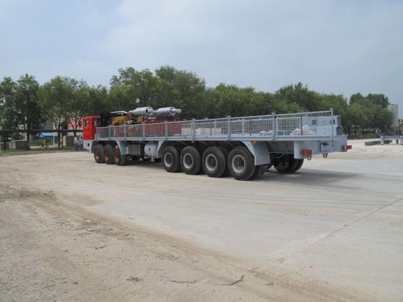 Self Made 12*8 Driven Chassis Carrier Vehicle for Xj650 Zj20 Workover Rig Truck Mounted Drilling Rig