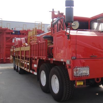 Oil and Gas Well Truck Mounted Drilling Rig Onshore Small Load Oil Workover Rig