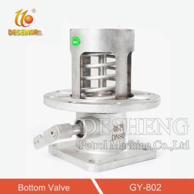 Tank Truck 3inch Mechanical Stainless Steel Shut-off Valve