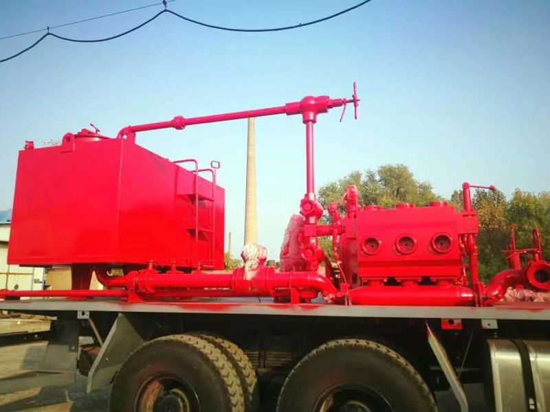 Mobile Pump Unit Flushing Well Truck Well Flushing Truck Pressure Testing for Oil Well