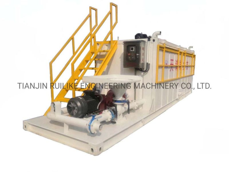 10m3 Mud Drilling Fluid Mixer with Agitator or Mud Gun