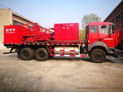 Cementing Unit 70MPa 10000psi Single Engine and Pump Skid Truck Mounted Mud Pump Unit