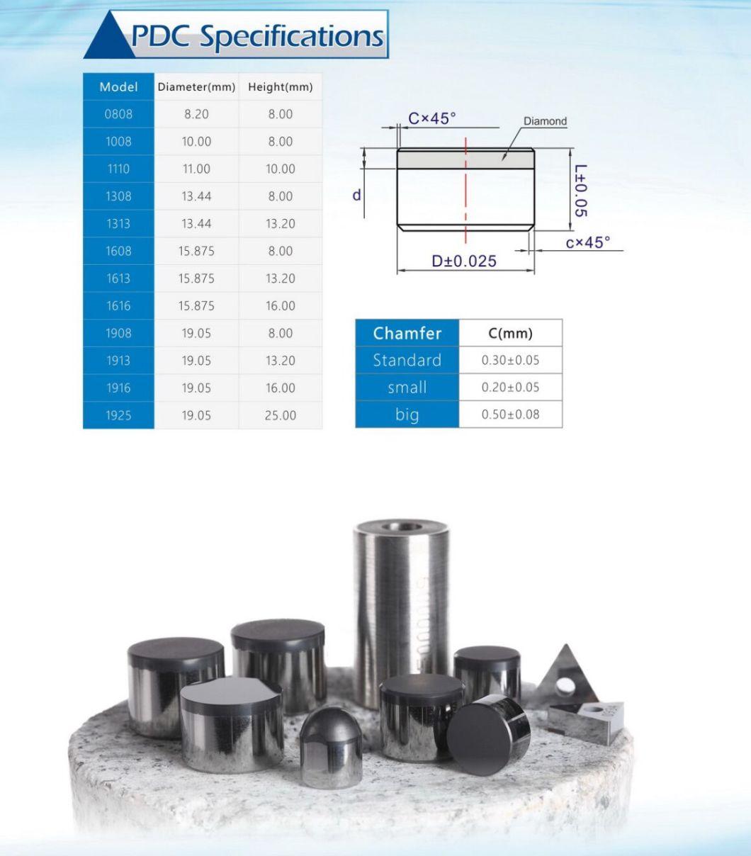 1608 1613 1616 PDC Cutter/PDC Drill Bit Inserts for Oil Well Drilling