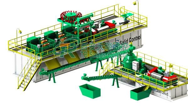 Water Based Management Drilling Mud System with 2 Screw Pumps