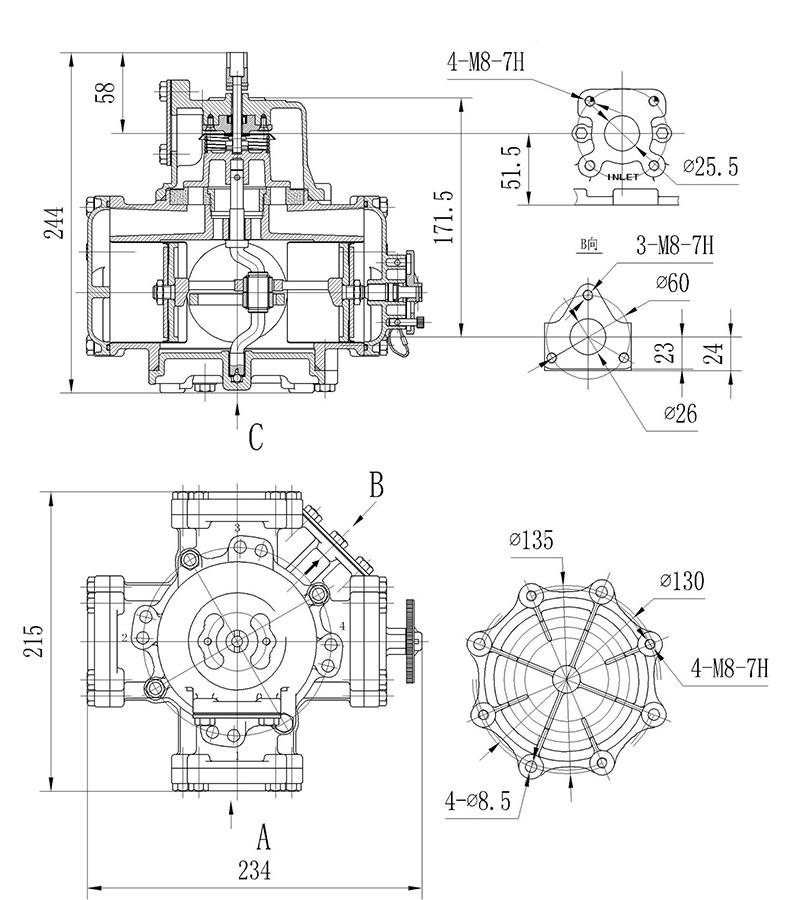 Top-Selling Tatsuno Type Flowmeter for Fuel Dispenser with UL Ce Approval