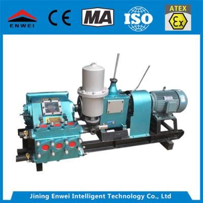 Drilling Rig Use Mud Pump to Transfer Water Cement Mortar