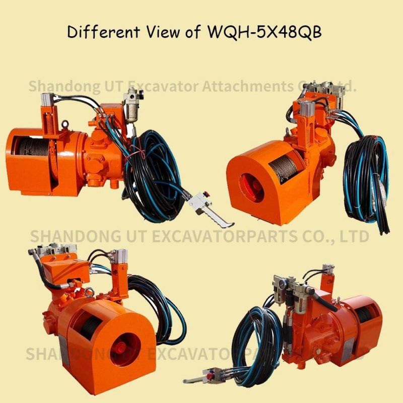 Direct Manufacture Air Winch Used Pneumatic Winch with Wire Rope