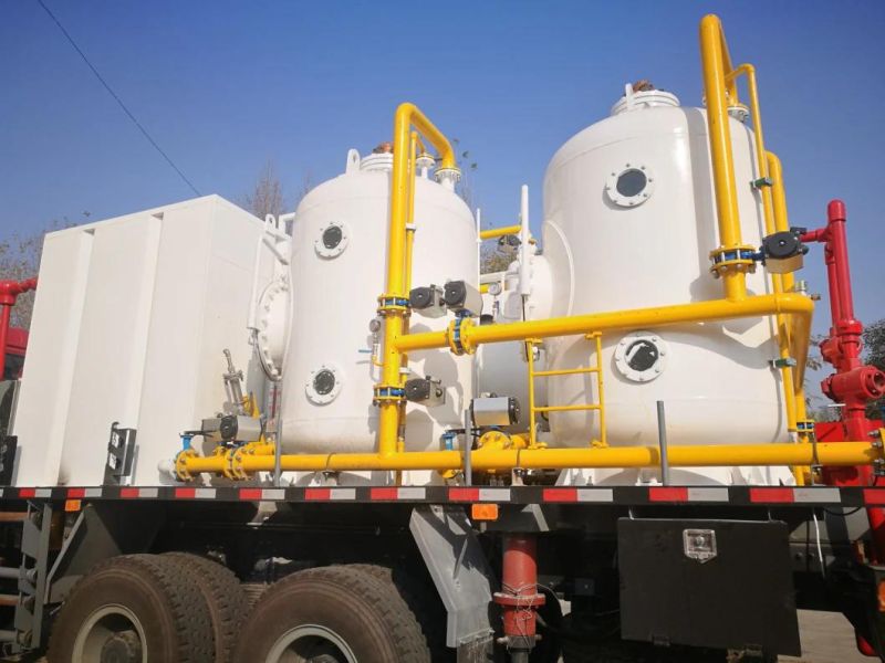 Mobile Pump Unit Flushing Well Truck Well Flushing Truck Pressure Testing for Oil Well