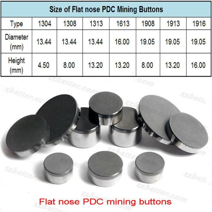 PDC Mining Buttons PDC Rock Drill Bits