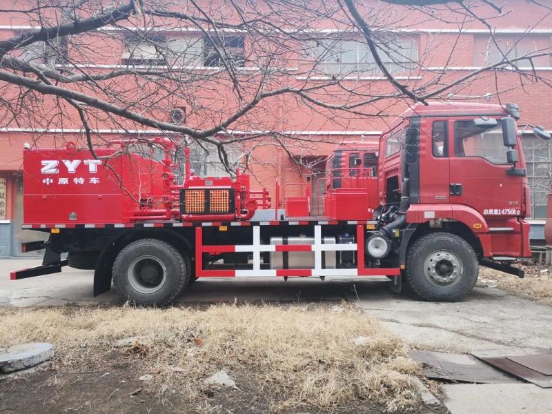 Mobile Pump Unit Flushing Well Truck Well Flushing Truck Pressure Testing for Oil Well